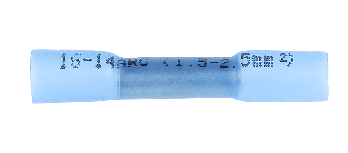 RS PRO Heat Shrink Splice Connector, Blue, Insulated