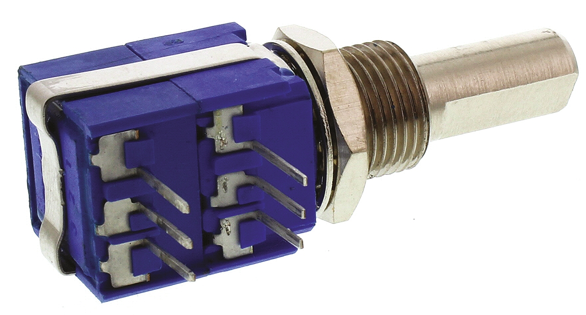 Bourns 56 10kΩ Rotary Potentiometer 1-Gang, Panel Mount (Through Hole), 56AAD-C28-B15/R81L