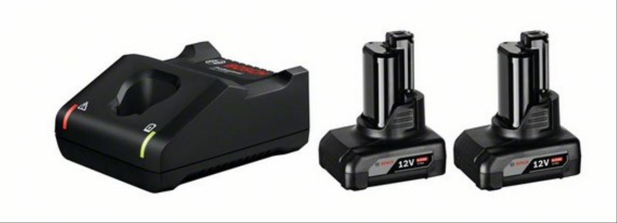 Bosch 1600A01B21 6Ah 12V Battery & Charger, For Use With Bosch Professional ToolsType G - British 3-Pin