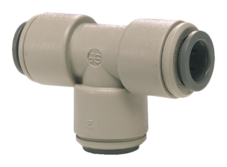 John Guest Plastic Pipe Fitting, Tee Equal Tee