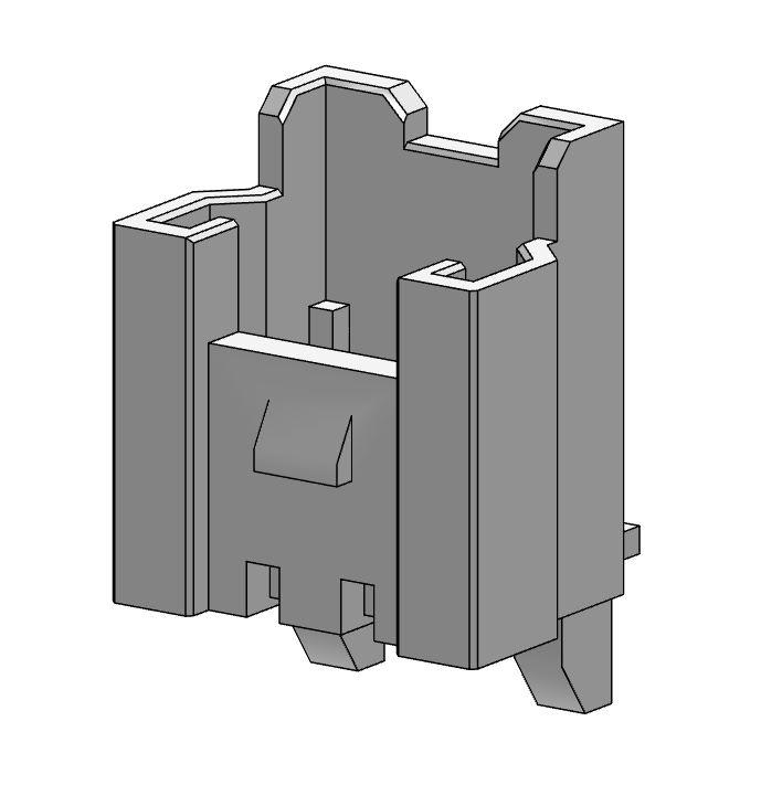 Molex 35363 Series Right Angle Right Angle, Through Hole PCB Header, 2 Contact(s), 2 mm Pitch, 1 Row, Shrouded