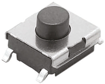 Omron Plunger Tactile Switch, SPST 50 mA @ 24 V dc 0.5mm Through Hole