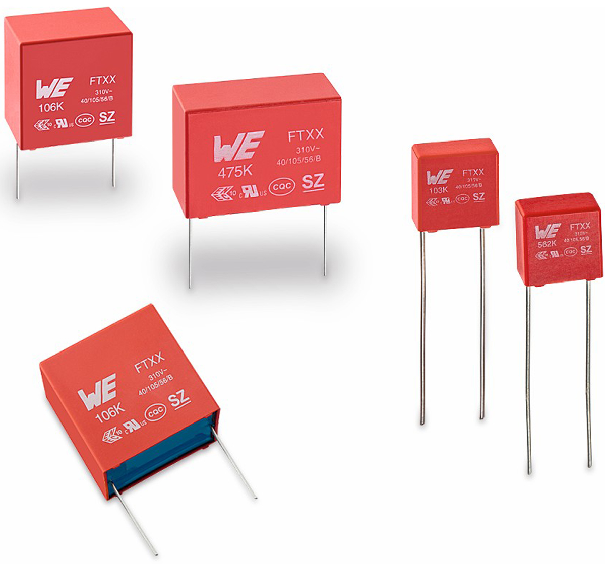 Wurth Elektronik WCAP-FTXX Metallised Polypropylene Film Capacitor, 310V ac, ±10%, 680nF