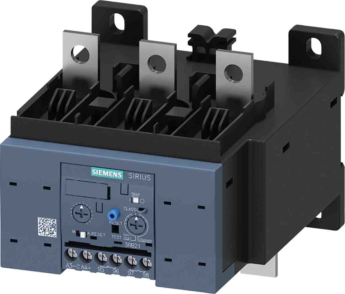 Siemens 3RB Overload Relay 1NC + 1NO, 50 → 200 A F.L.C, 200 A Contact Rating, 3P, SIRIUS