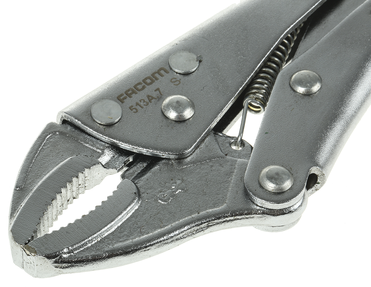 Facom Locking Pliers, 190 mm Overall