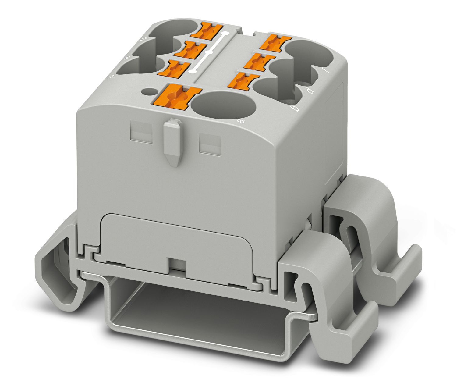 Phoenix Contact Distribution Block, 7 Way, 6mm², 24A, 450 V, Grey