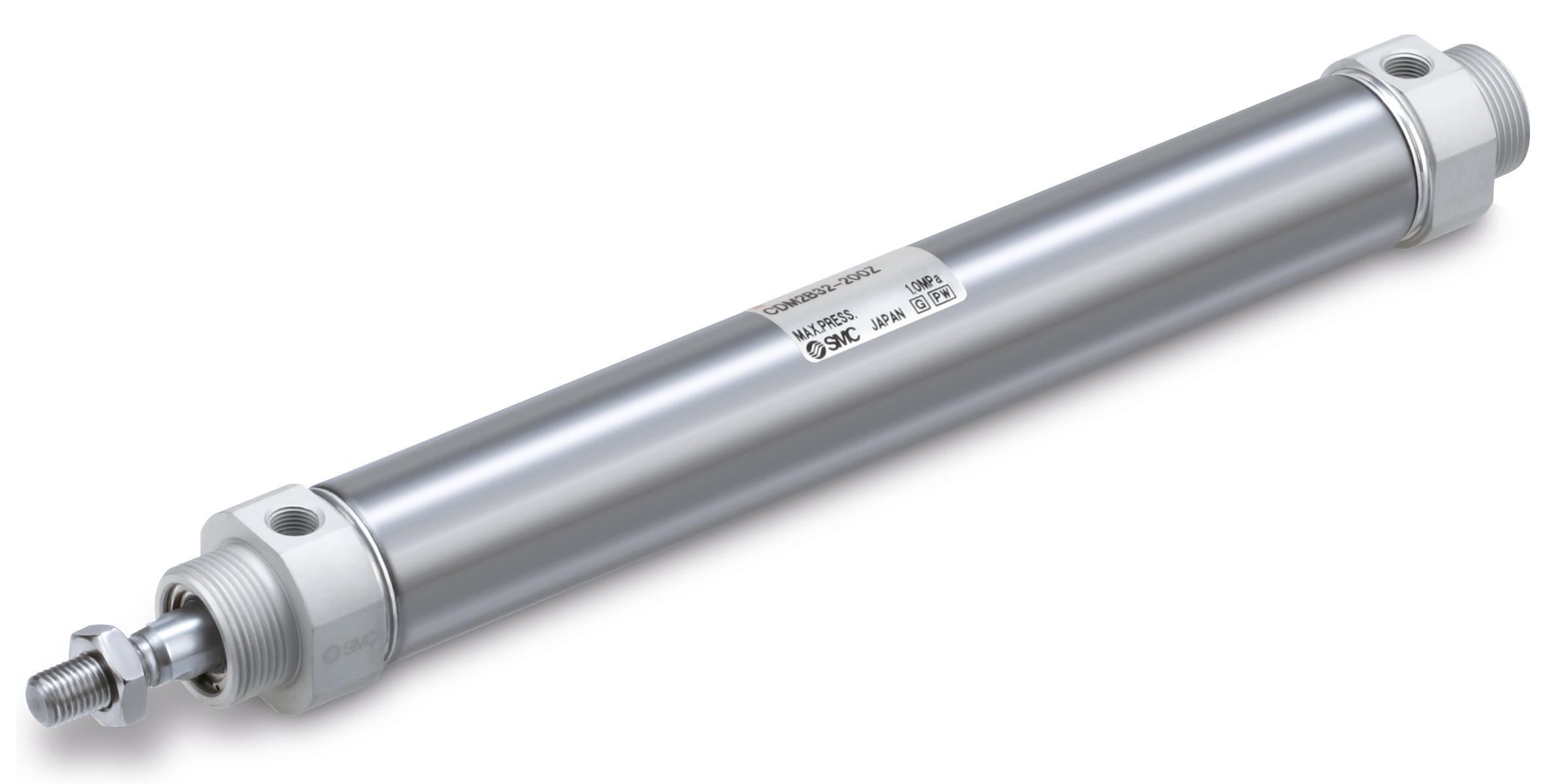 SMC 20 mm Pneumatic Piston Rod Cylinder - CM2-Z Series, Double Acting Acting