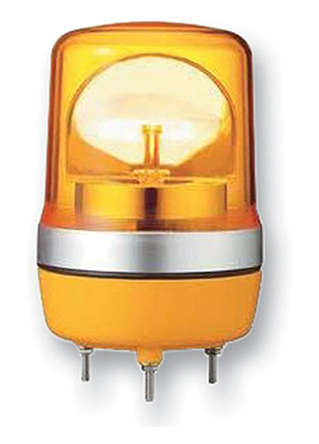 Schneider Electric XVR Series Amber Rotating Beacon, 12 V ac/dc, Base Mount, LED Bulb