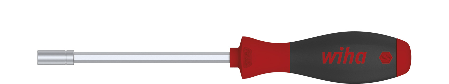 Wiha Hex Bit Holder Screwdriver, 1/4 in Tip, 125 mm Blade, 225 mm Overall