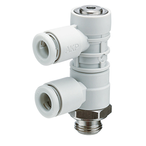 SMC AKP Check Valve G 1/8 Male Inlet, 6mm Tube Outlet, 0.1 → 0.7MPa