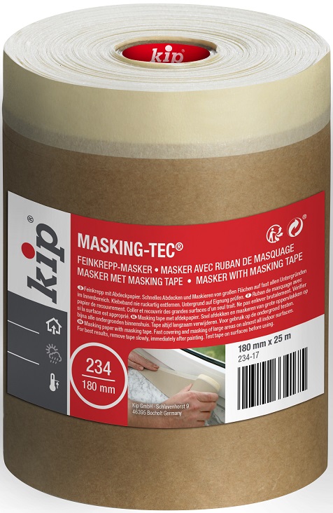 KIP 234-17 Beige Masking Tape 180mm x 25m