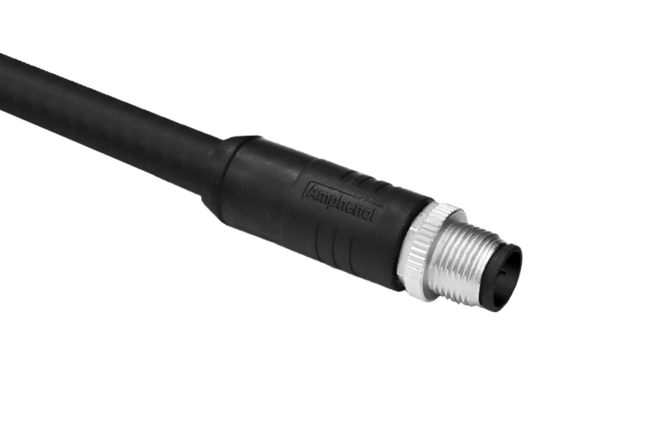 Amphenol Industrial Male 8 way Unterminated Industrial Automation Cable Assembly, 2000 mm