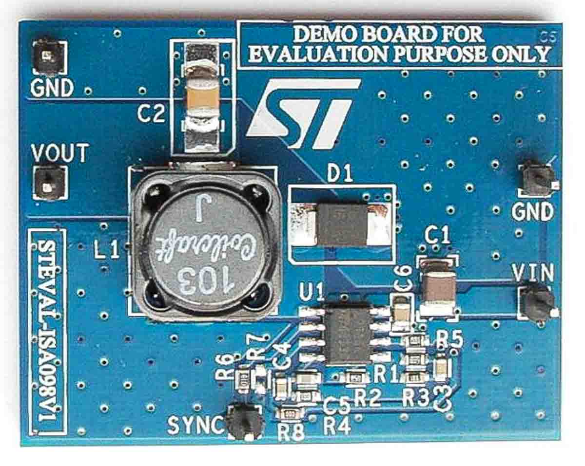 STMicroelectronics Demonstration Board Power Supply for L7985A for Step-Down Switching Power Supply