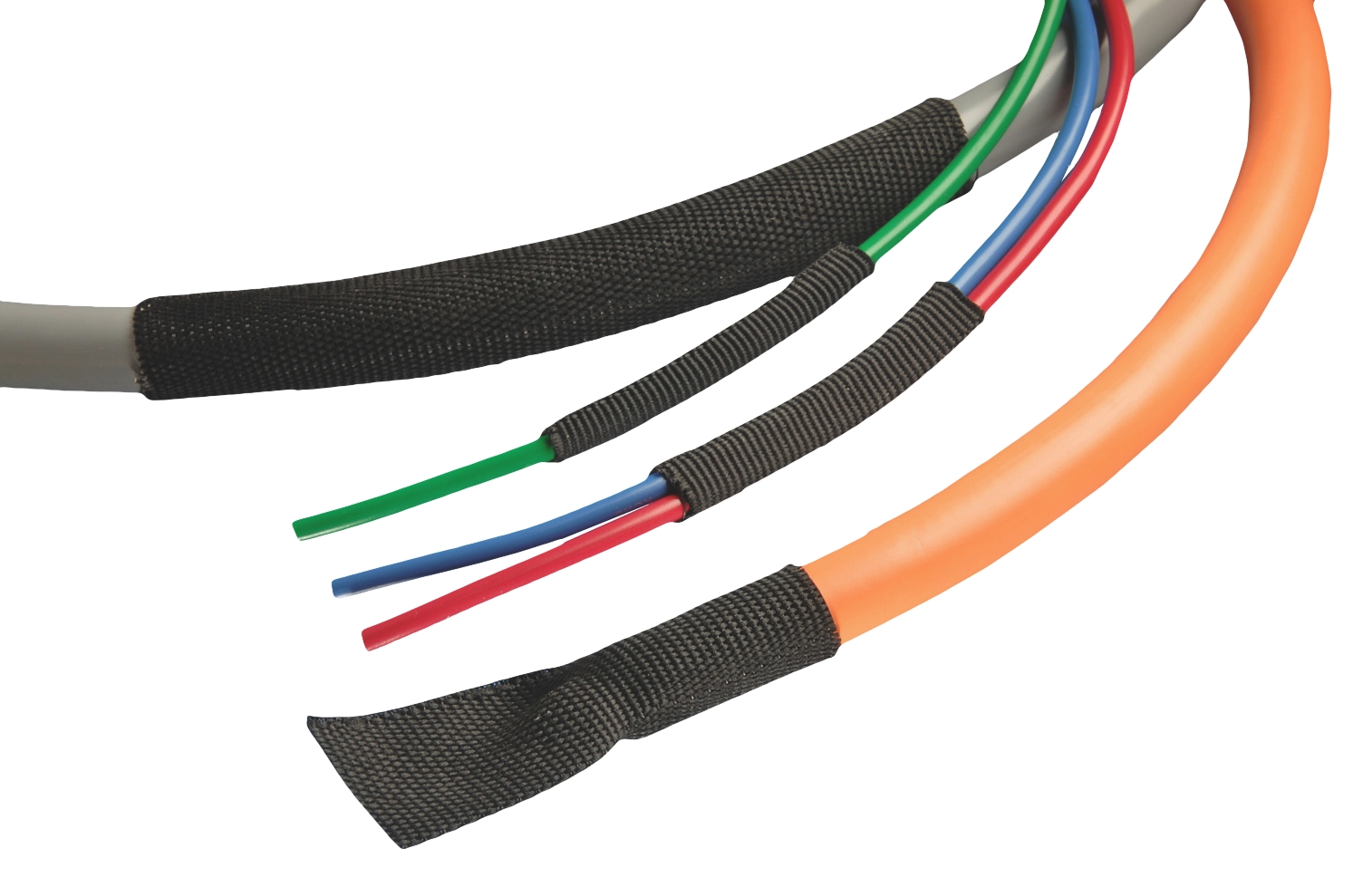 Alpha Wire Halogen Free Heat Shrink Tubing, Black 11.9mm Sleeve Dia. x 15m Length 2:1 Ratio, FIT Shrink Tubing Series