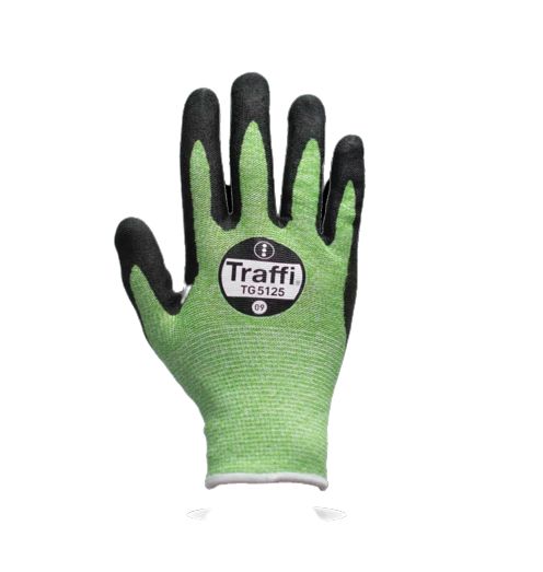 Traffi TG5125 Black, Green Cotton, Elastane, High Performance Polyethylene, Polyester, Steel Cotton, Elastane, HPPE,