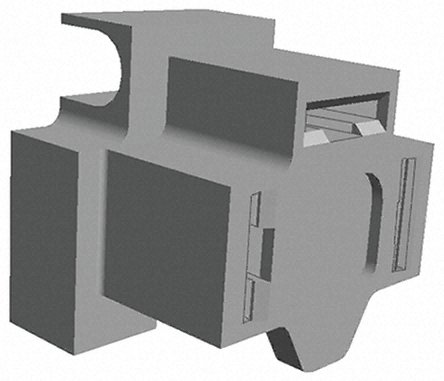 TE Connectivity, FASTIN-FASTON .312 3 Way Glass Fibre Reinforced PA Crimp Terminal Housing, 7.92mm Tab Size, Black