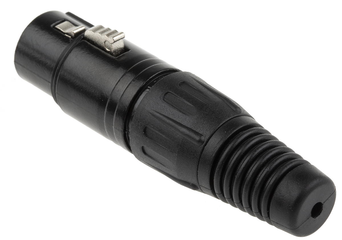 RS PRO Cable Mount XLR Connector, Female, 250 V ac, 3 Way, Silver Plating
