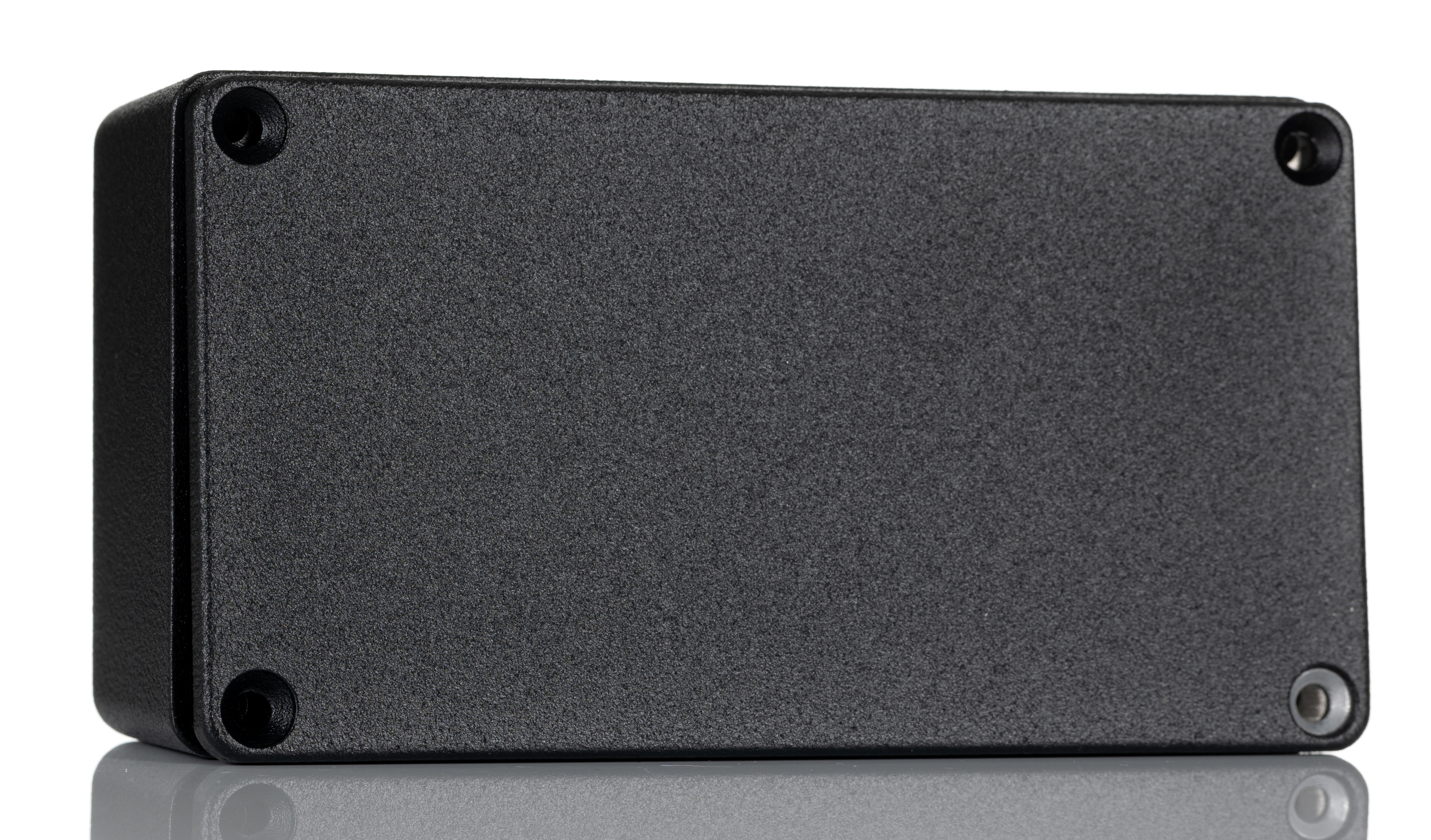 Hammond 1590 Series Black Die Cast Aluminium Enclosure, IP54, Black Lid, 121.1 x 66 x 40mm