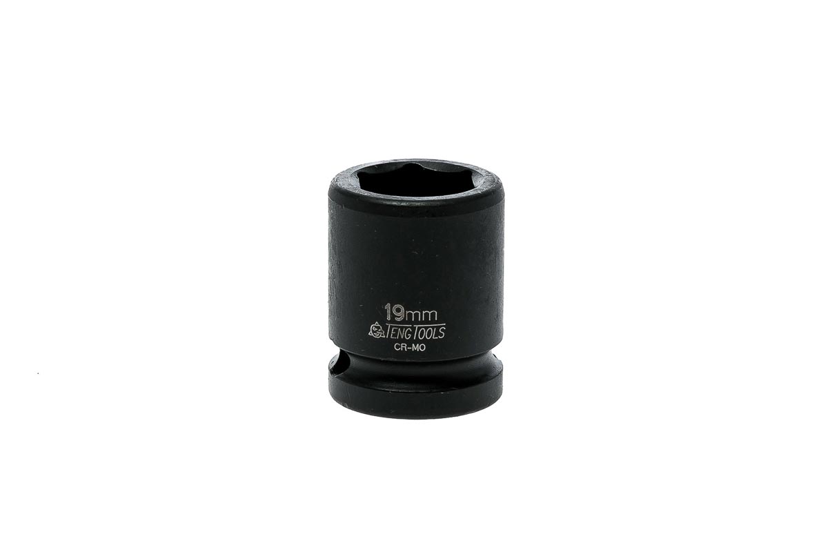 Teng Tools 19mm, 1/2 in Drive Impact Socket, 30 mm length