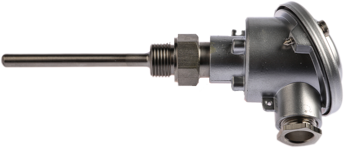 RS PRO PT100 RTD Sensor, 8mm Dia, 100mm Long, 3 Wire, 1/2 GCY, Classe B +250°C Max