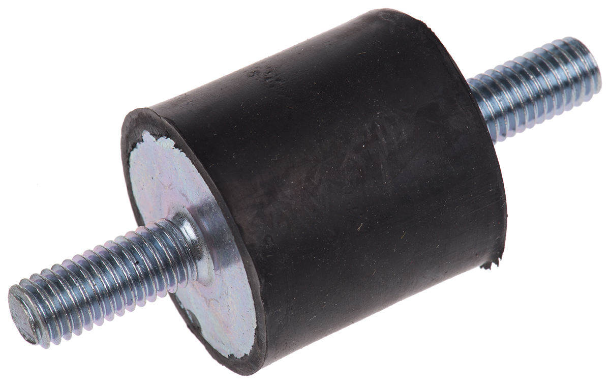 FIBET M8 Anti Vibration Mount, Male to Male Bobbin with 64.8kg Compression Load