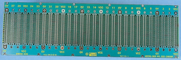 RS PRO 64, 96 Way DIN 41612 Eurocard Motherboard FR4 Single Sided 84HP With 20.32mm Connector Pitch