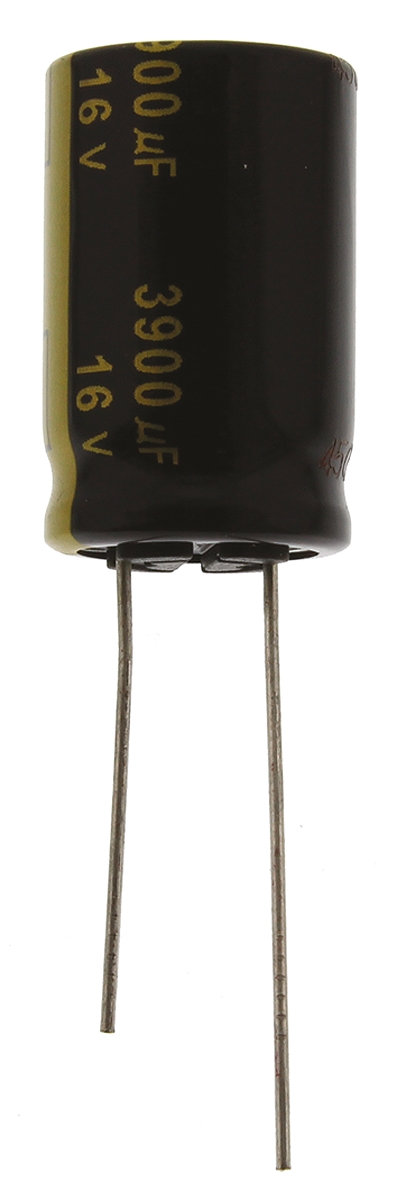 Panasonic 3900μF Aluminium Electrolytic Capacitor 16V dc, Radial, Through Hole - EEUFM1C392