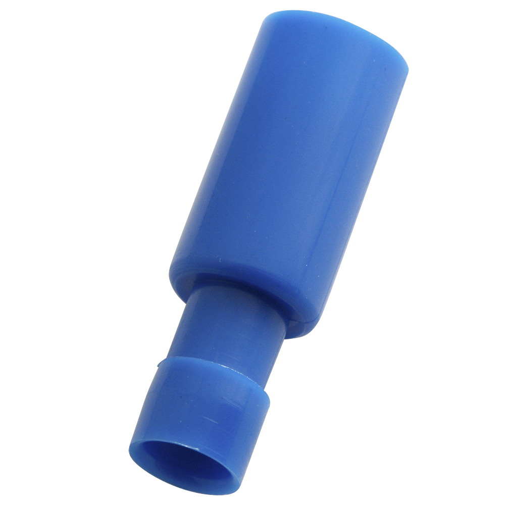RS PRO Insulated, Blue Crimp Bullet Connector, 1.5mm² to 2.5mm², 16AWG to 14AWG, 4mm Bullet diameter Male