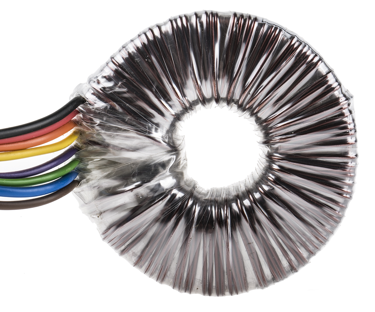 RS PRO 115 V ac, 230 V ac, 2 x 6V ac Toroidal Transformer, 50VA 2 Output