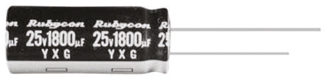 Rubycon 680μF Aluminium Electrolytic Capacitor 25V dc, Radial, Through Hole - 25YXG680MEFC10X20