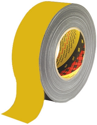 3M Scotch 389 Duct Tape, 50m x 50mm, Yellow, PE Coated Finish