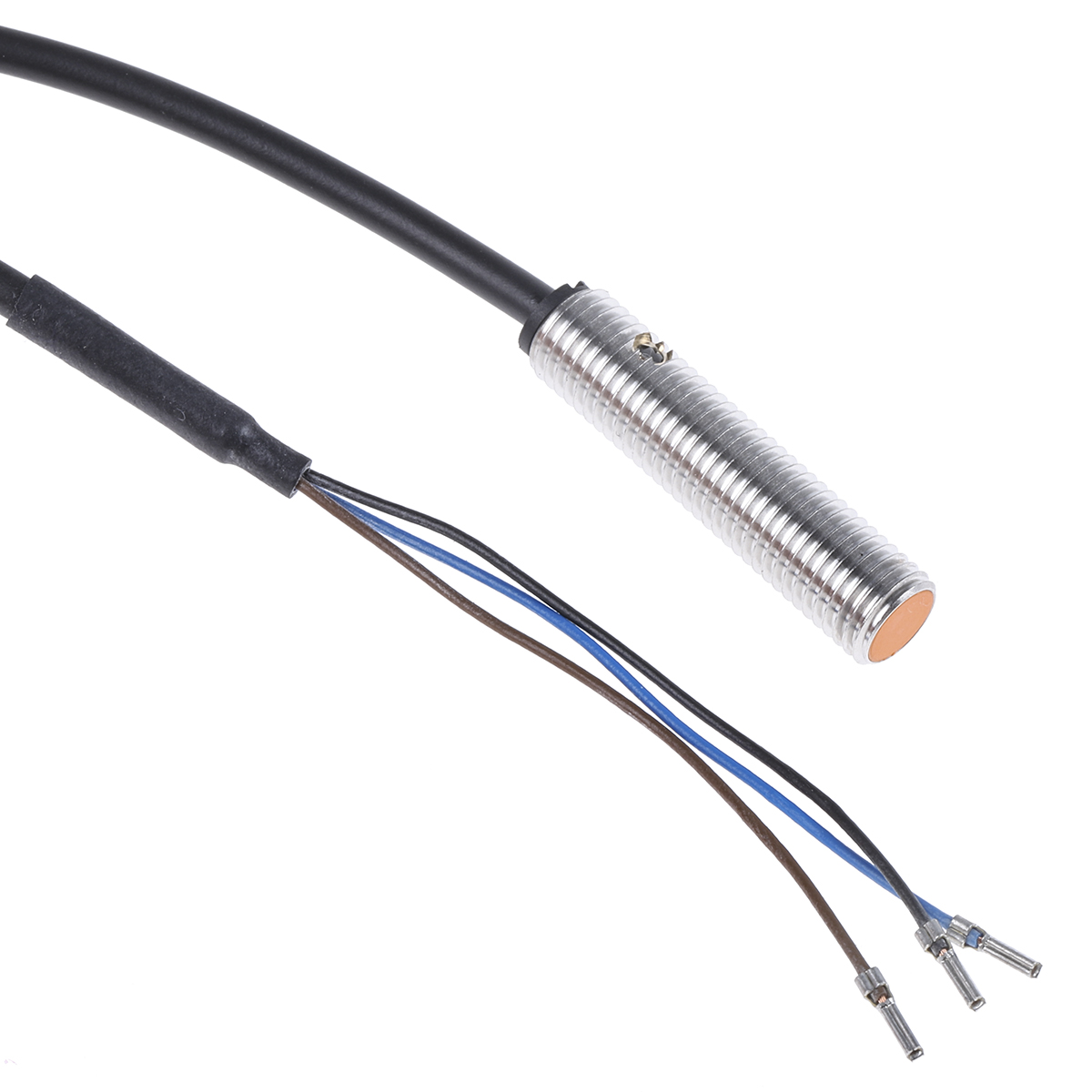 ifm electronic Inductive Threaded Barrel Proximity Sensor, M8, 1 mm Detection, PNP NO, 10 → 36 V dc