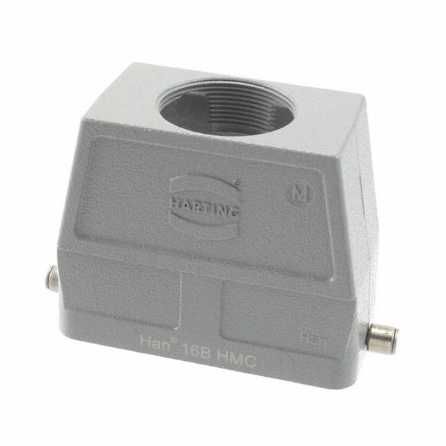 HARTING Han HMC Heavy Duty Power Connector Hood, M40 x 1.5 Thread, Top Entry Han B HMC Range