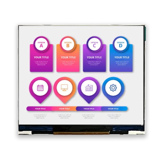 Midas MDT0350B-USBC IPS TFT TFT LCD Display / Touch Screen, 3.5in, 640 X 480pixels