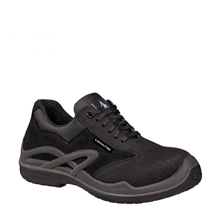 LEMAITRE SECURITE ROYAN Black Polycarbonate Toe Capped Safety Shoes, UK 8, EU 42