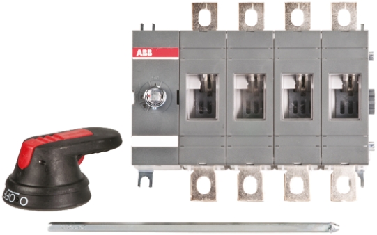 ABB 4P Pole Base Mounting Isolator Switch - 200A Maximum Current, 144kW Power Rating, IP65