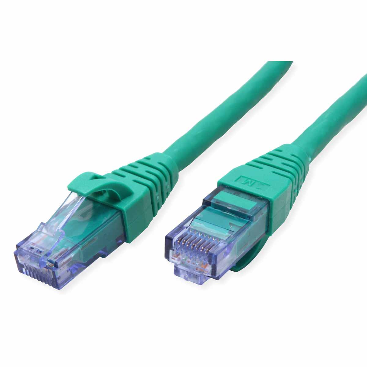Roline, 10m Cat6a, Green RJ45 to Male RJ45 Male, U/UTP Unshielded, Terminated LSZH Sheath