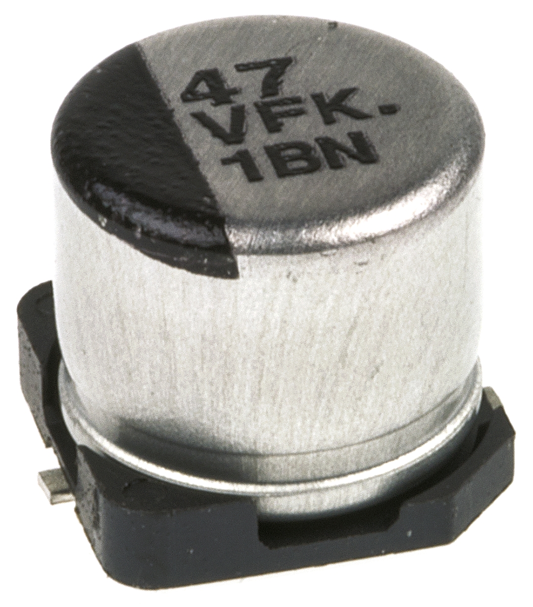 Panasonic 47μF Aluminium Electrolytic Aluminium Electrolytic Capacitor 35V dc, Surface Mount - EEEFK1V470AP