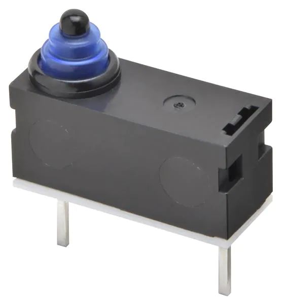 Omron Pin Plunger Subminiature Micro Switch, Right Angle Terminal, SPST, IP67