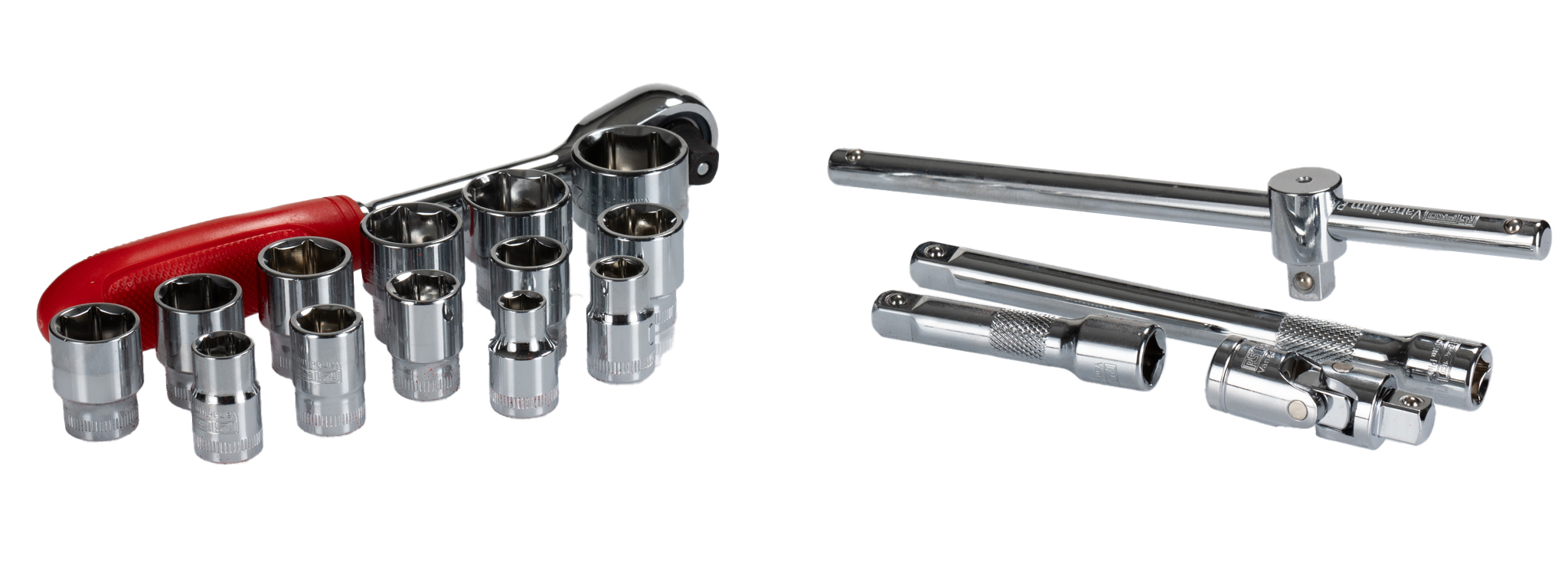 RS PRO 18-Piece Metric 3/8 in Standard Socket Set with Ratchet, 6 point