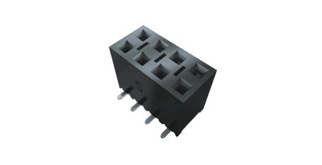 Samtec SSM Series Vertical Surface Mount PCB Socket, 6-Contact, 2-Row, 2.54mm Pitch, SMT Termination