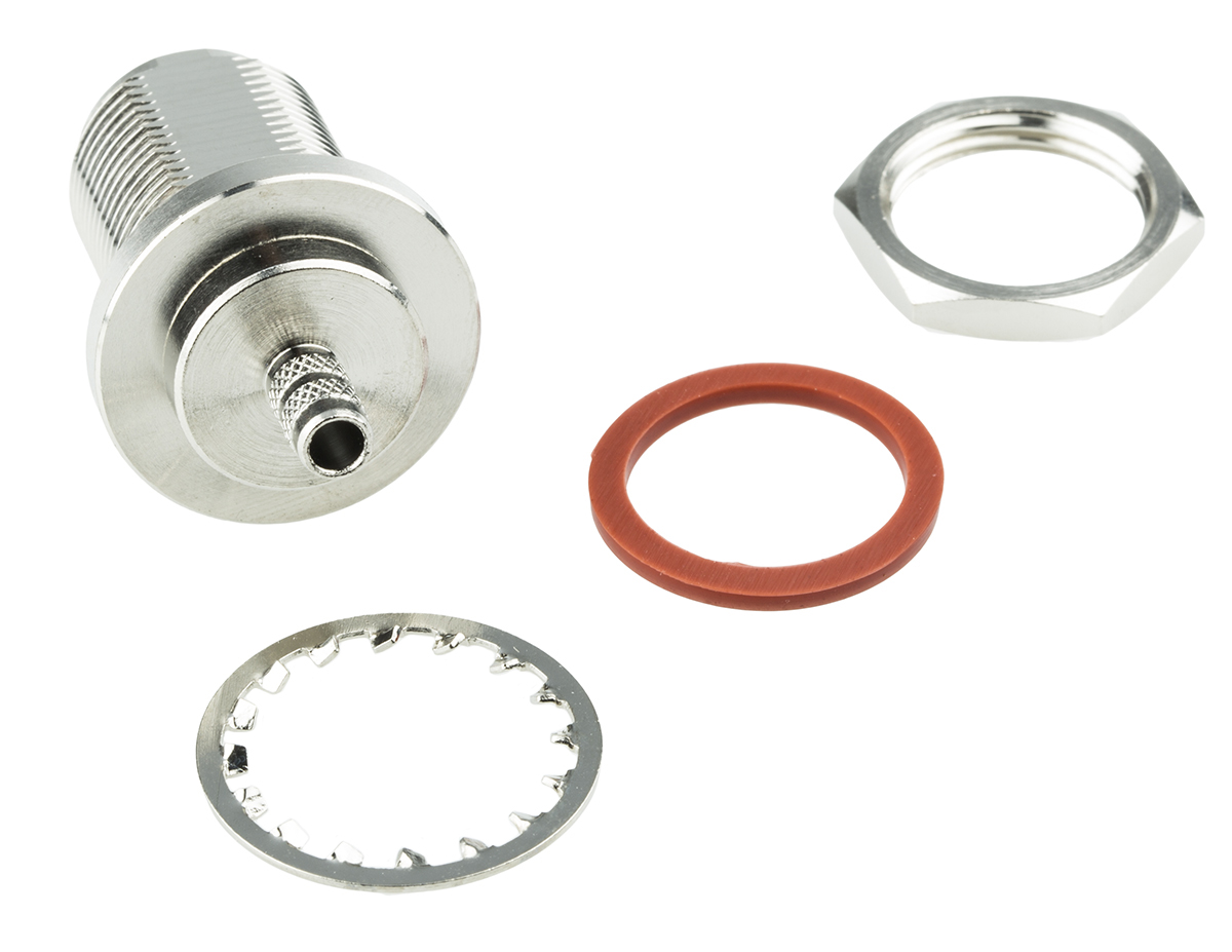 Amphenol RF, Jack Panel Mount N Connector, 50Ω, Crimp Termination, Straight Body