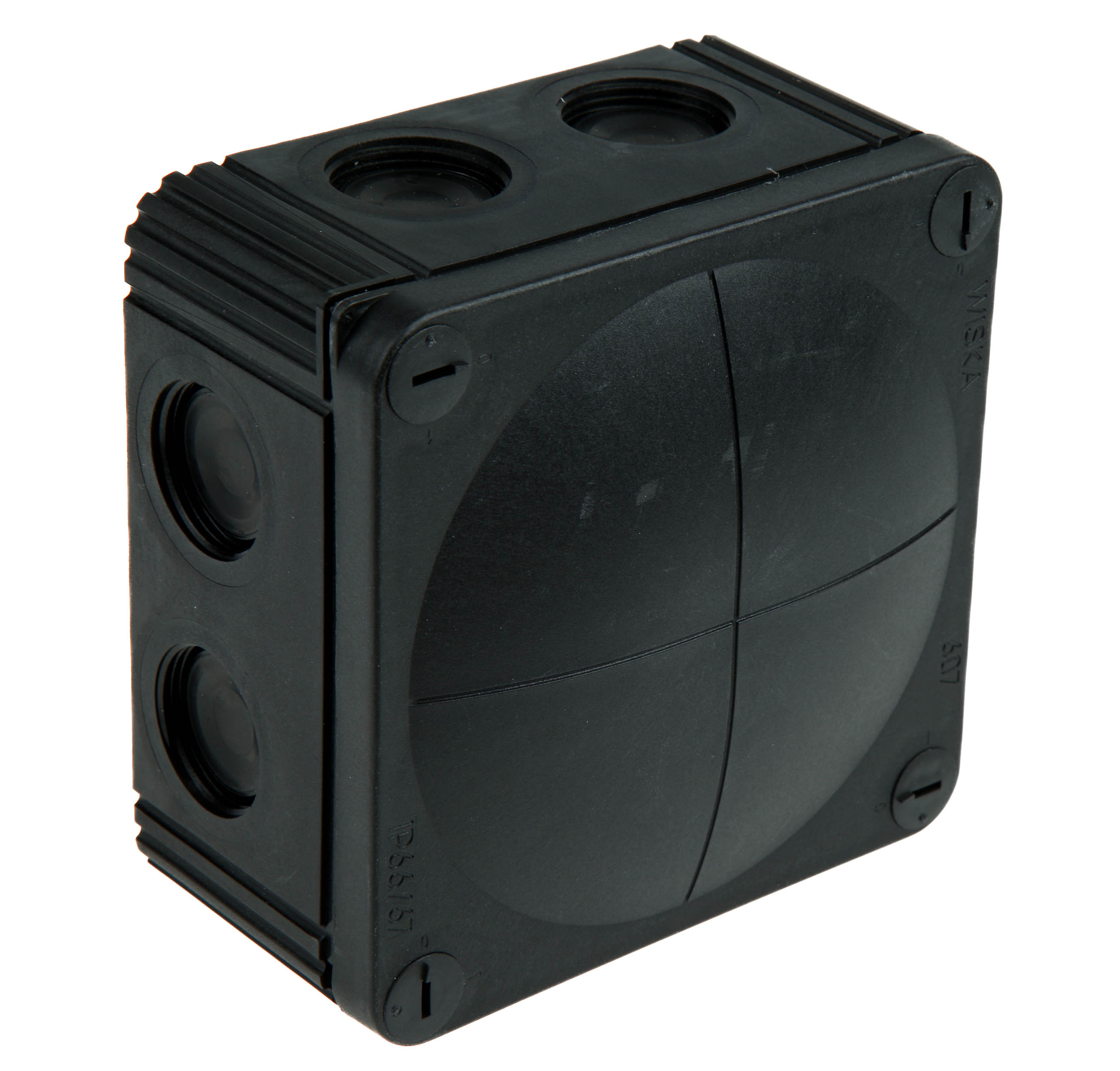 WISKA Combi Series Black Polypropylene Junction Box, IP66, IP67, 110 x 110 x 66mm
