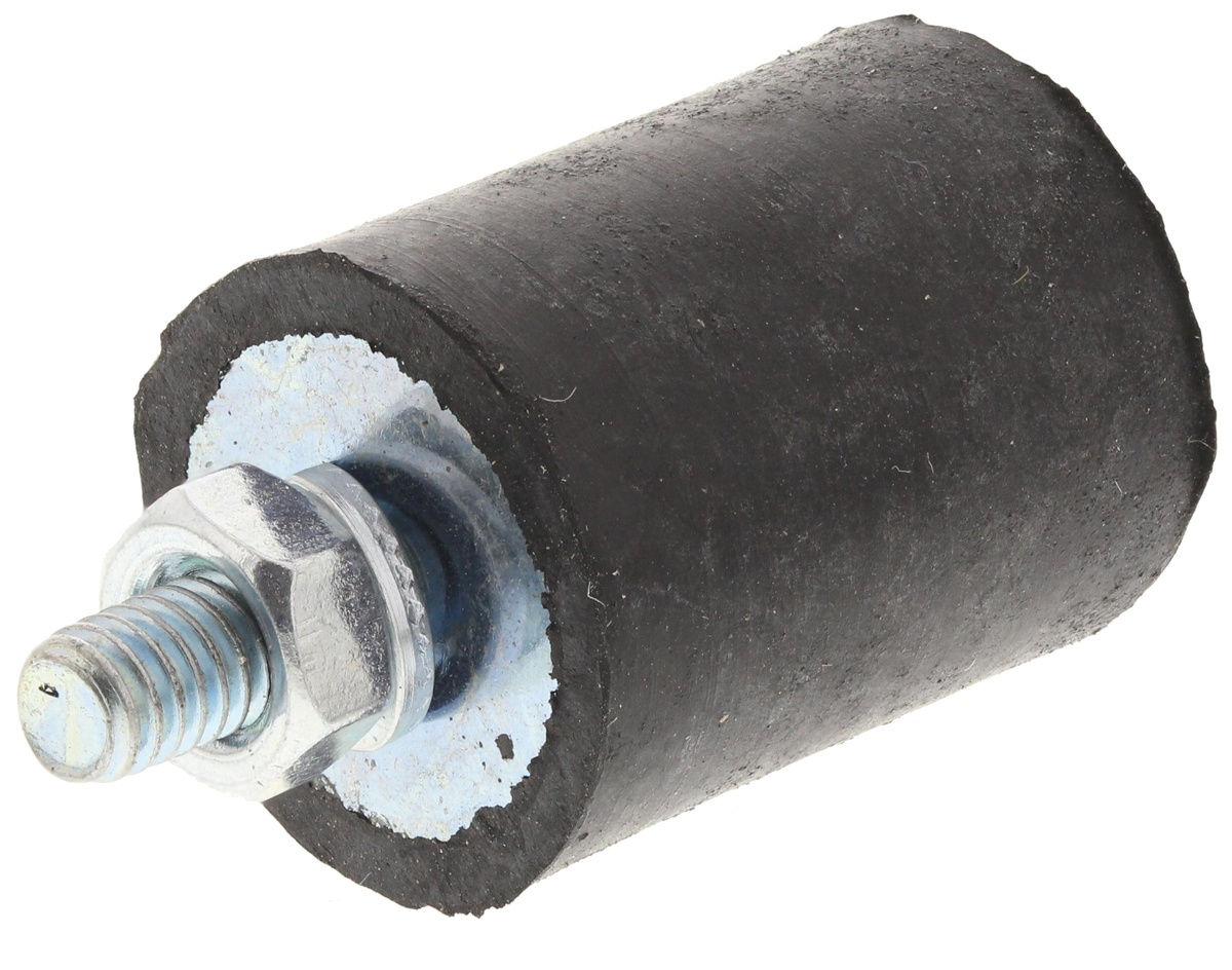 FIBET Cylindrical M4 Anti Vibration Mount, Male Buffer Foot with 18kg Compression Load