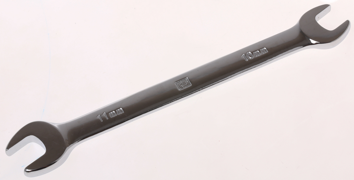 RS PRO Double Ended Open Spanner, 10mm, Metric, Double Ended