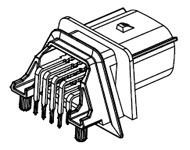 Molex Automotive Connector Plug Black Through Hole 20 Way, Solder Termination 34830-2001