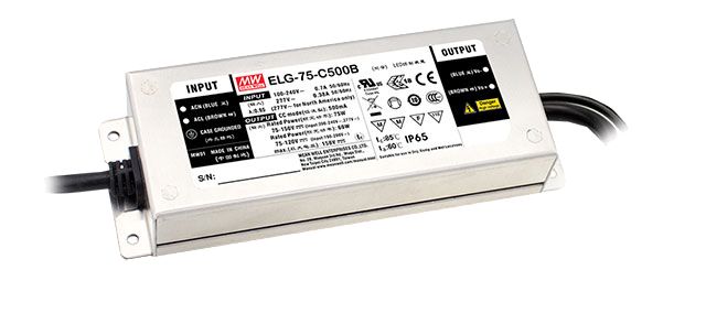 MEAN WELL LED Driver, 48V Output, 75W Output, 1.6A Output, Constant Current / Constant Voltage