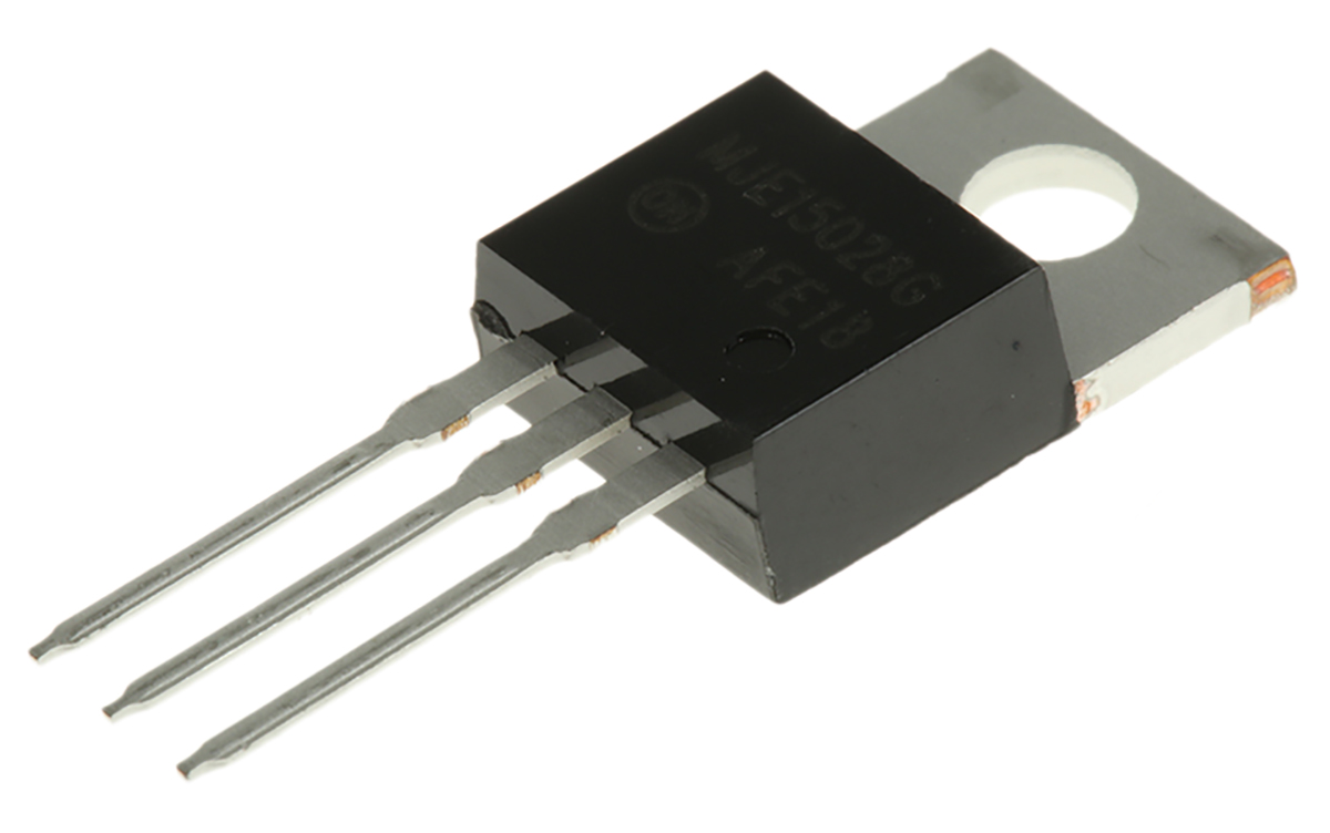 onsemi MJE15028G NPN Transistor, 8 A, 120 V, 3-Pin TO-220AB