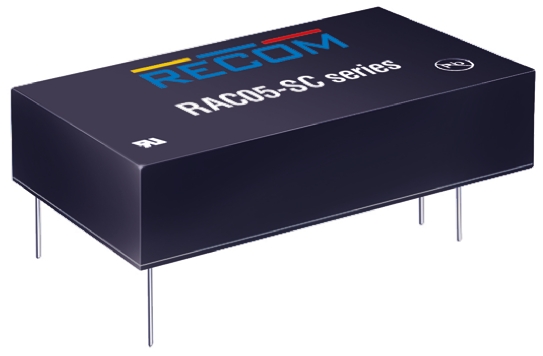 Recom Switching Power Supply, RAC05-05SC, 5V dc, 1A, 5W, 1 Output, 80 → 264V ac Input Voltage