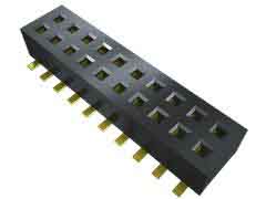 Samtec CLP Series Straight Surface Mount PCB Socket, 50-Contact, 2-Row, 1.27mm Pitch, Solder Termination